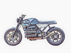BMW K-Modelle Auspuff und Motor