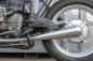 Preview: BMW R65 R80 R100 Monolever Edelstahl 2-1 Auspuffanlage  unten liegend für originale Krümmer mit E Prüfzeichen