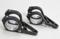 Preview: CNC Alu Lampenhalter Set für 35-37 mm Durchmesser, schwarz
