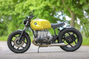 BMW R80 R100 Monolever Bobber Edelstahl 2-2 Auspuffanlage mit ABE Prüfzeichen