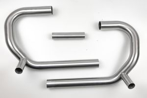 BMW R80 R100 Paralever Edelstahl Krümmer mit Interferenzrohr