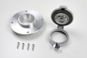 Tankdeckel Monza für BMW K75/100/1100 Modelle inklusive Adapter in Alu gebürstet