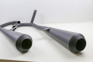 UPGRADE Auspuffanlage komplett schwarz matt keramikbeschichten