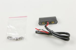Nummernschildbeleuchtung, schwarz,  E-gepr. UNIVERSAL