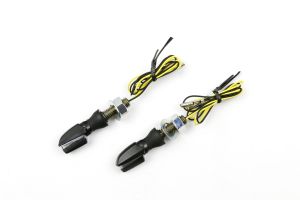 LED Motorradblinker mit Positionslicht, schwarz getönt