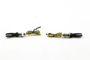 LED Motorradblinker mit Positionslicht, schwarz getönt