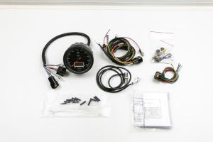 Acewell 085 Tacho mit Geschwindigkeitsanzeige in schwarz