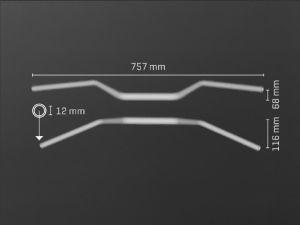 SE Lenker Umbau Kit Ø28,6mm Lenker f. originale Gabelbrücken mit TÜV für BMW 2-Ventiler