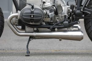 BMW R80 R100 Monolever Bobber Short 2-2 Komplettanlage mit ABE