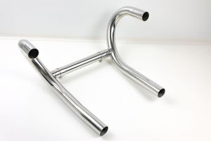 BMW R80 R100 Monolver ohne Ölkühler Edelstahl Krümmer mit Interferenzrohr