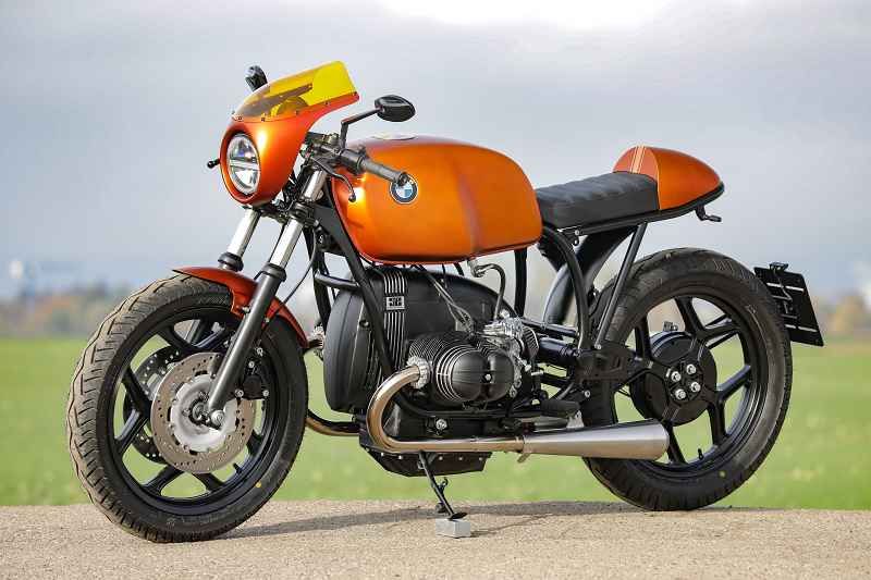 BMW Cafe Racer SE Concept Bike beaming orange