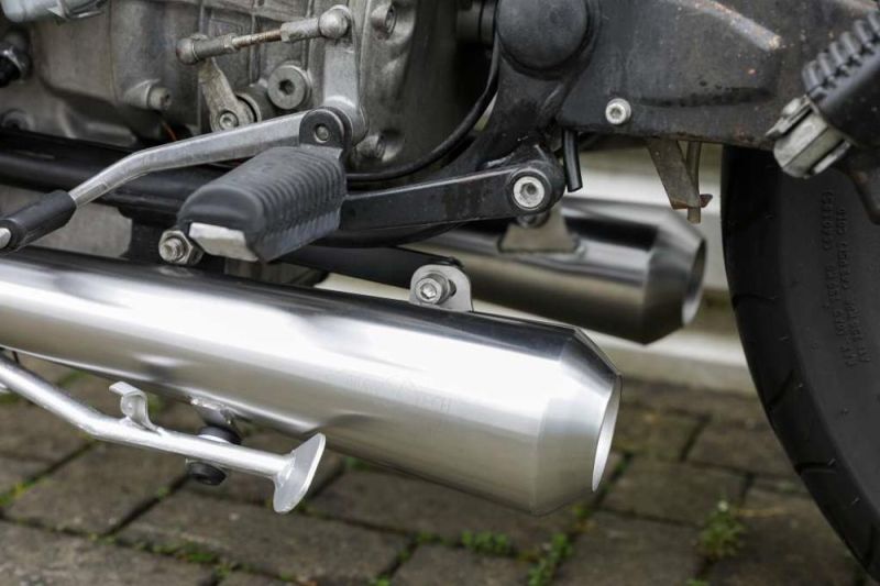 BMW R65 Monolever Bobber Short 2-2 Komplettanlage mit ABE