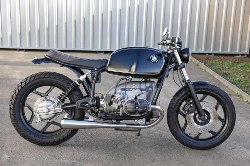 BMW R80 R100 Monolever Bobber Edelstahl 2-2 Auspuffanlage mit ABE Prüfzeichen