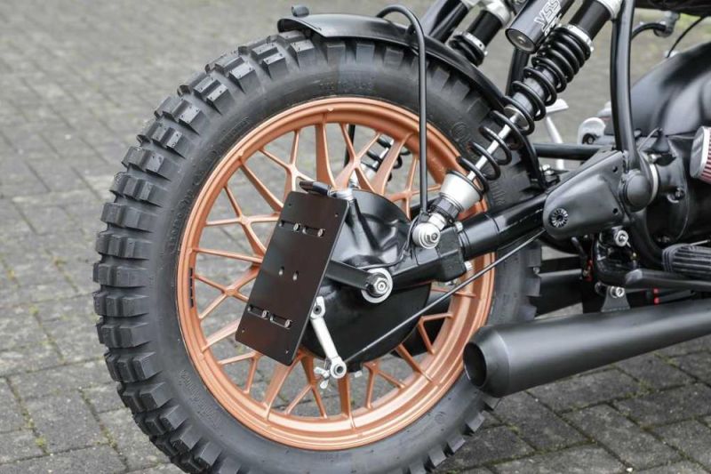 BMW R65 R75 R80 R90 R100 Twinshock Kennzeichenträger seitlich mit TÜV