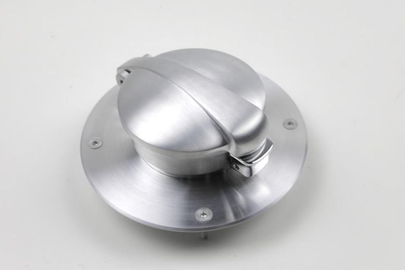 Tankdeckel Monza für BMW K75/100/1100 Modelle inklusive Adapter in Alu gebürstet
