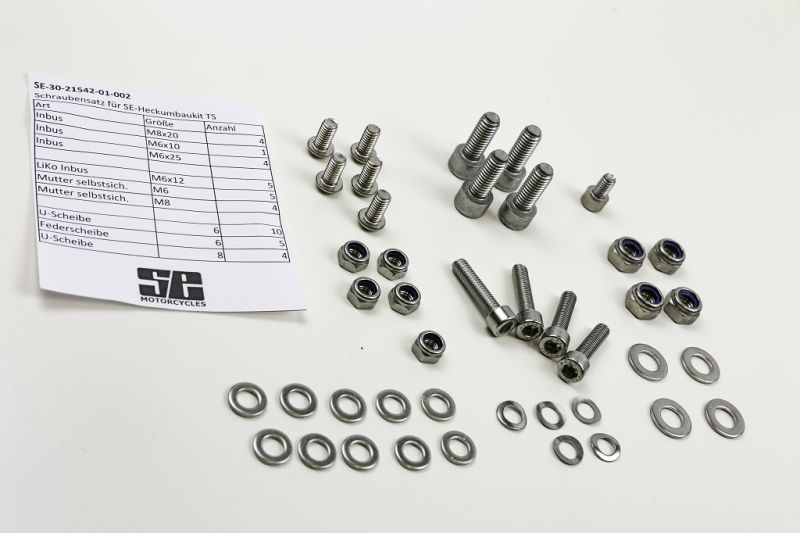 Schraubensatz Edelstahl für SE-Heckumbau Kit BMW Twinshock