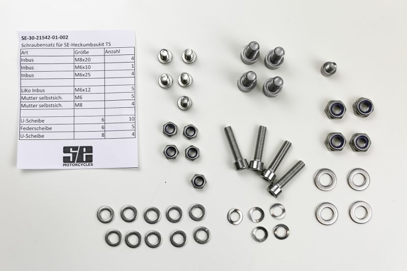Schraubensatz Edelstahl für SE-Heckumbau Kit BMW Twinshock