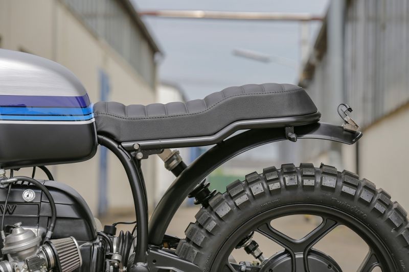 BMW R65 R80 R100 Monolever 1-Pers. mit Stufe Heckumbau-Kit freitragend mit TÜV