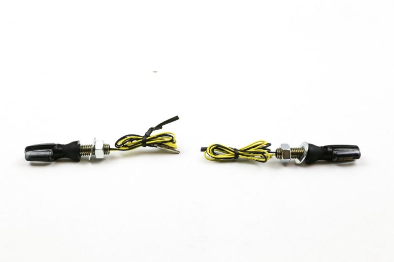 LED Motorradblinker mit Positionslicht, schwarz getönt