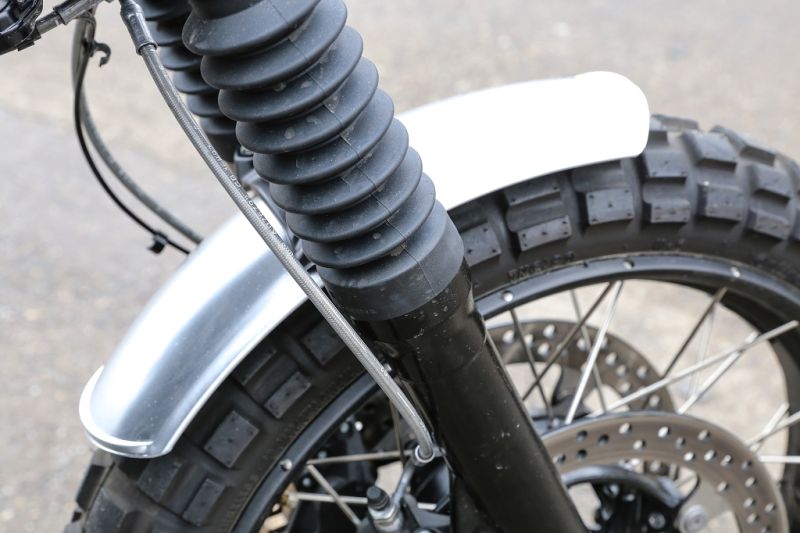 R9T Alu Frontfender, Montage unter Gabelstabi, Länge 500mm, Breite 114mm