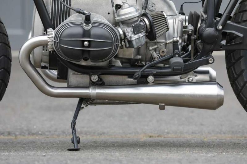 BMW R80 R100 Monolever Bobber Short 2-2 Komplettanlage mit ABE