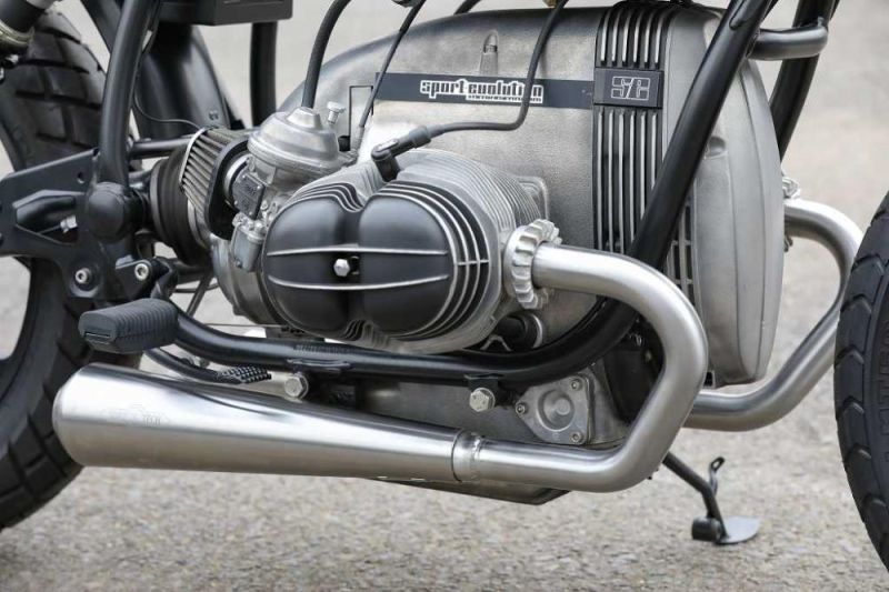 BMW R80 R100 Monolever Bobber Short 2-2 Komplettanlage mit ABE