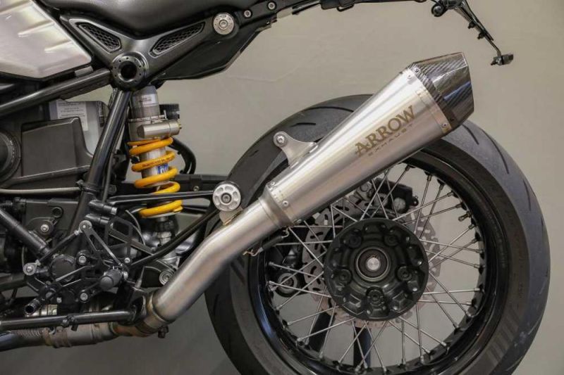 BMW R nineT 14-20 Auspuff Arrow X-Kone Slip on mit ABE hohe Montage