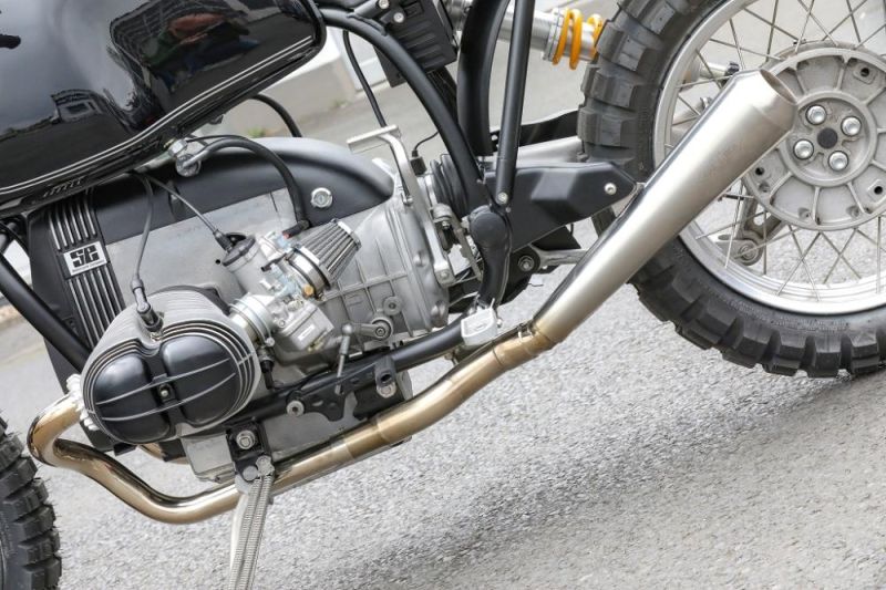 BMW R80 R100 Parlever Edelstahl 2-1 Auspuffanlage mit ABE