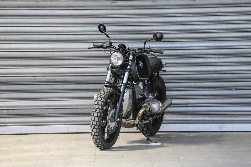 BMW Boxer Scrambler Umbau Concept Bike Monolever