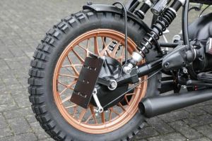 BMW R65 R75 R80 R90 R100 Twinshock Kennzeichenträger seitlich mit TÜV
