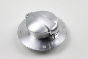 Tankdeckel Monza für BMW K75/100/1100 Modelle inklusive Adapter in Alu gebürstet
